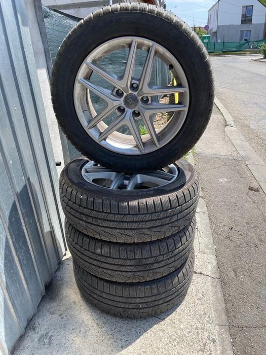 Jante cu anvelope iarna Audi 225/55/R17 Pirelli