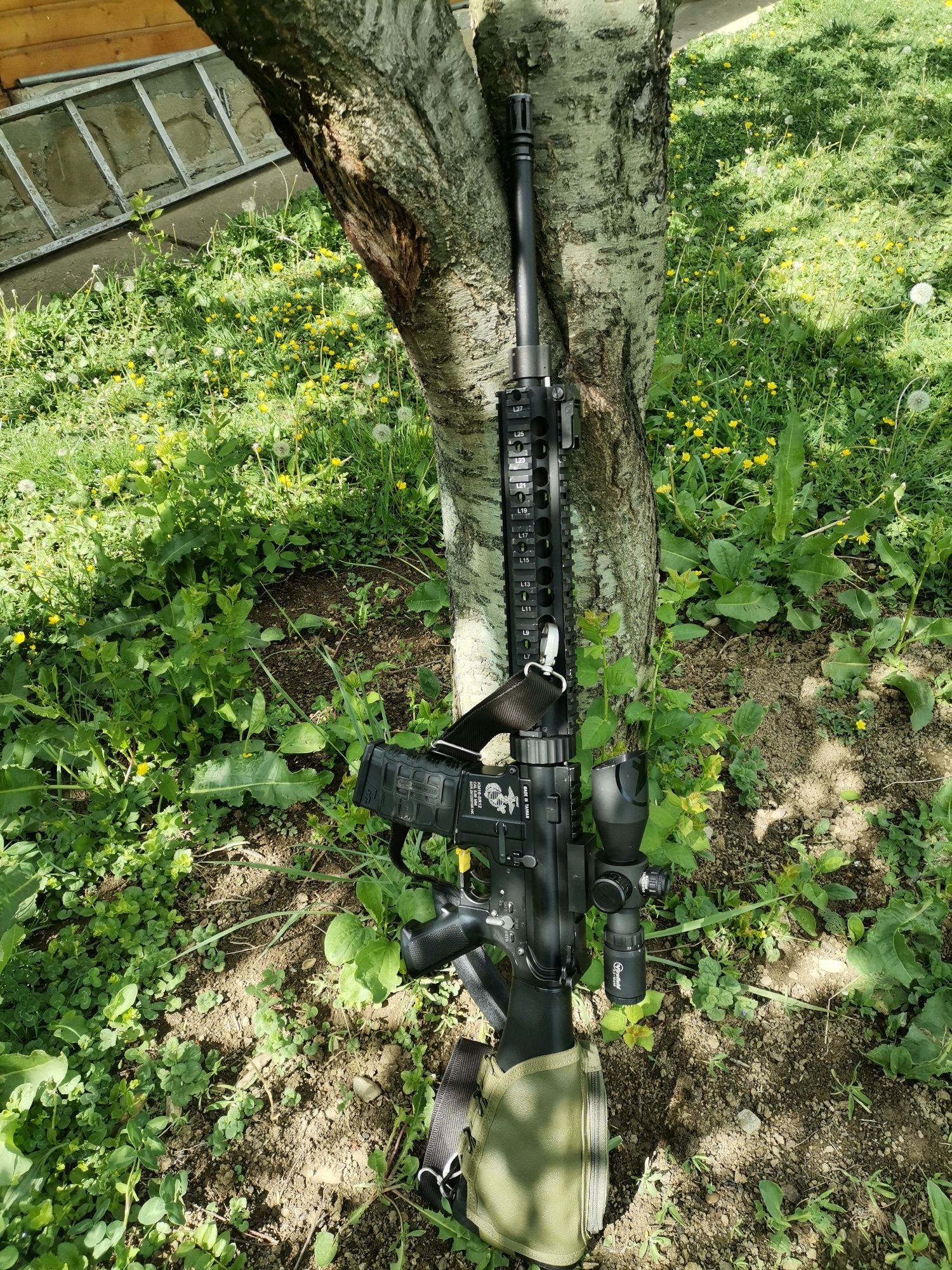 Replică de exceptie DMR airsoft DE LA KWA  M16 SR 12