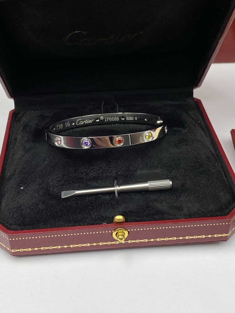Brățară Cartier LOVE 16 White Gold 18K cu cutie