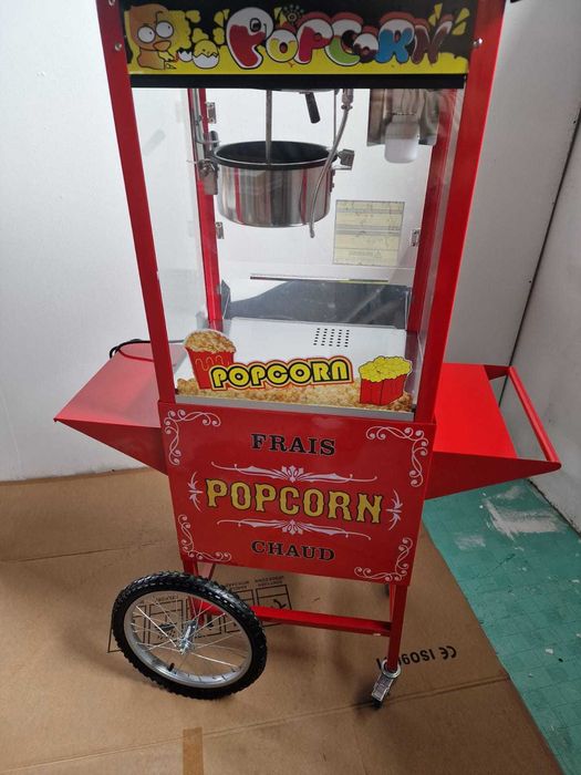Masina de pop-corn cu carut,aparat floricele cu carut NOU+Factura