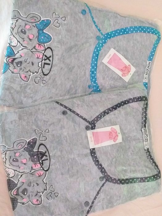 Дамска нощница за кърмачки с дълъг ръкав и къс-2 модела