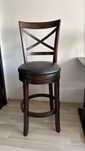 Scaun rotativ inalt din lemn Made in USA