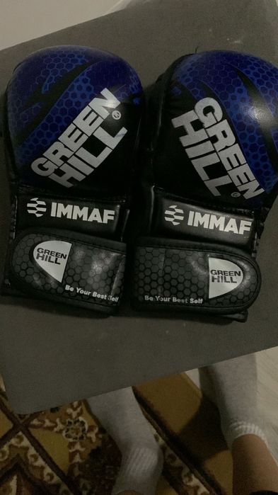 Перчатки мма грин хил