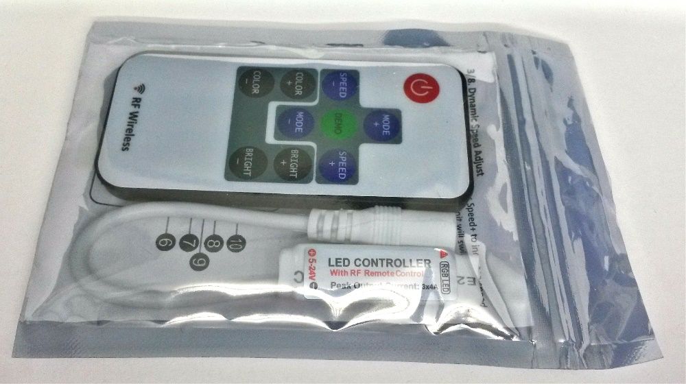 Rf безжичен ЛЕД контролер с дистанционно за Rgb Led светодиодна лента