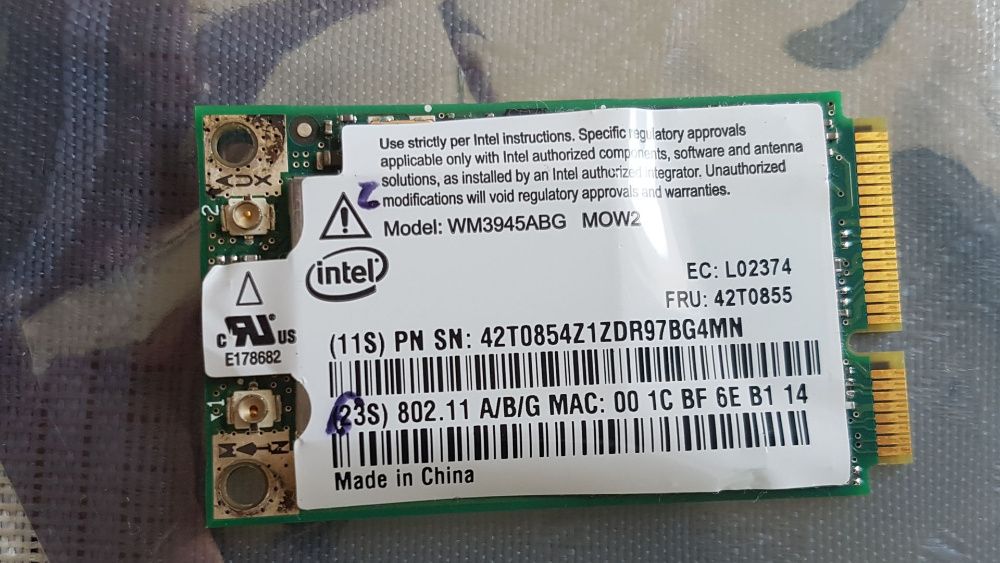 WiFi модул за Лаптоп – Intel WM3945ABG MOW2