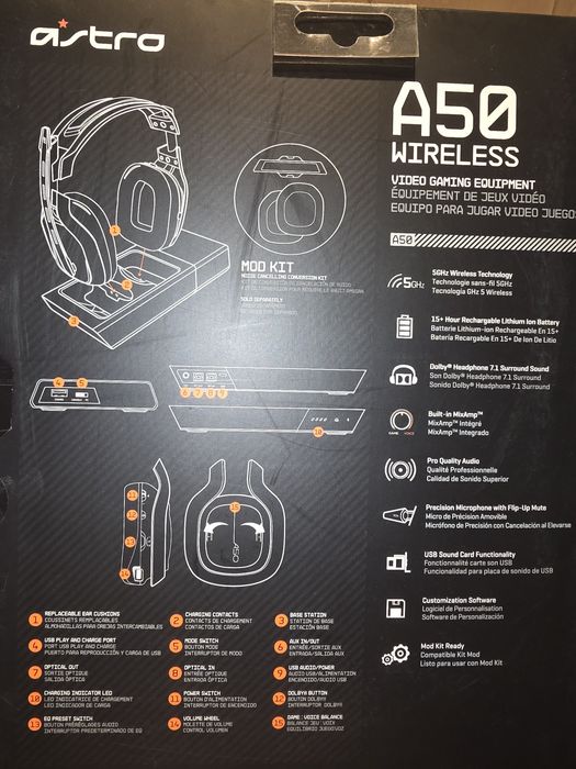 Vand Casti Wireless Astro Gaming A50 gen 3 PlayStation  4 Ps5  Pc