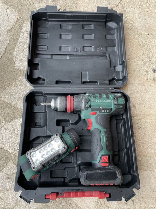 Инструменти Parkside 12V - Винтоверт, Ъглошлайф, Фенер