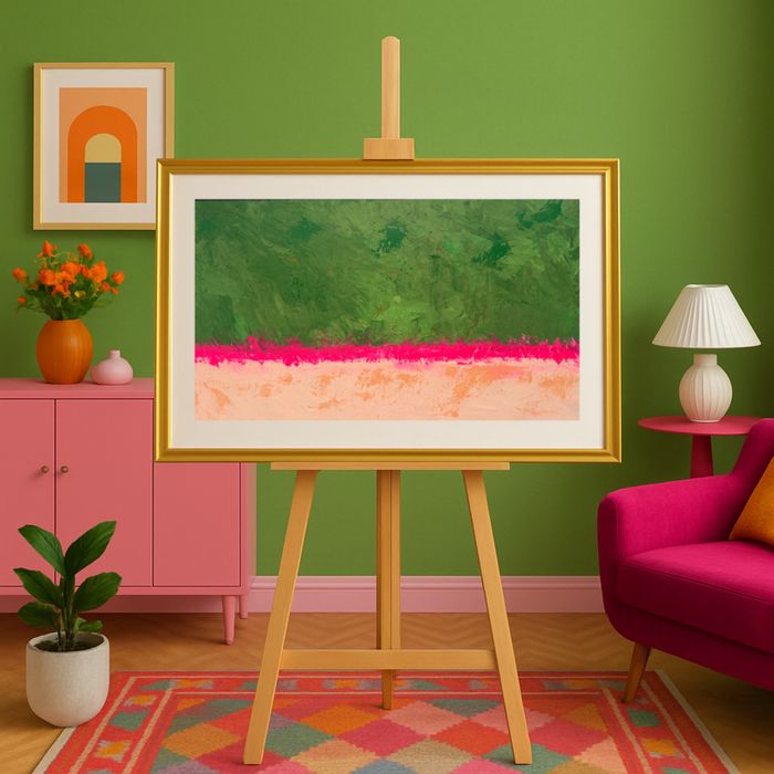 Tabou handmade abstract acrilic 50x94 cm