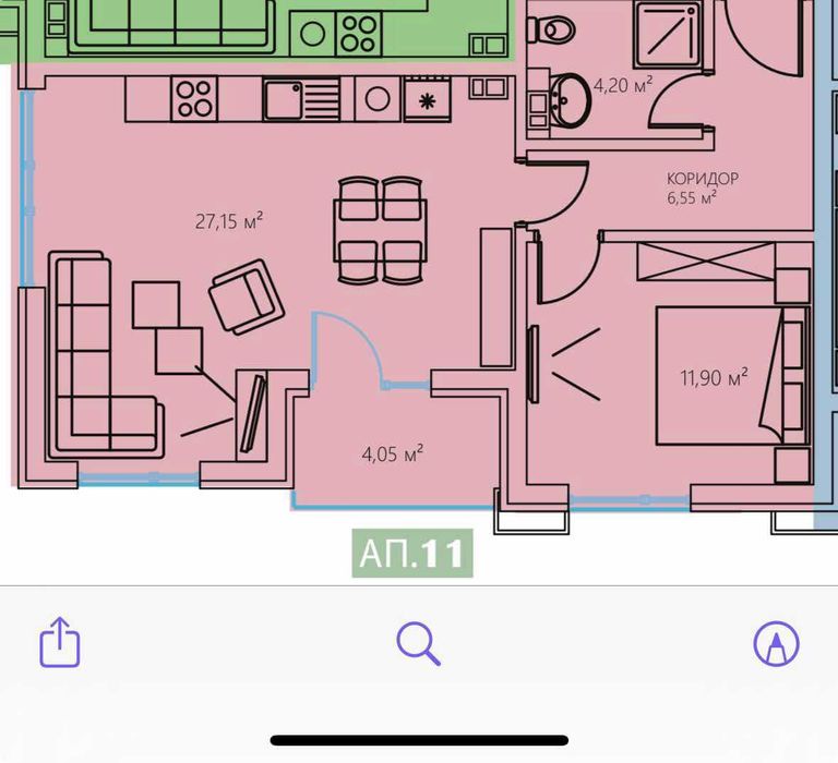 Продава се Двустаен апартамент в Пловдив, Кършияка - 85 кв.м за 1275 €/кв.м - Снимка #1