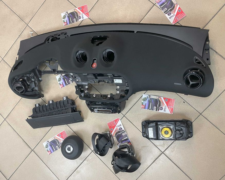 Smart w453 electric - kit airbag volan pasager genunchi - plansa bord