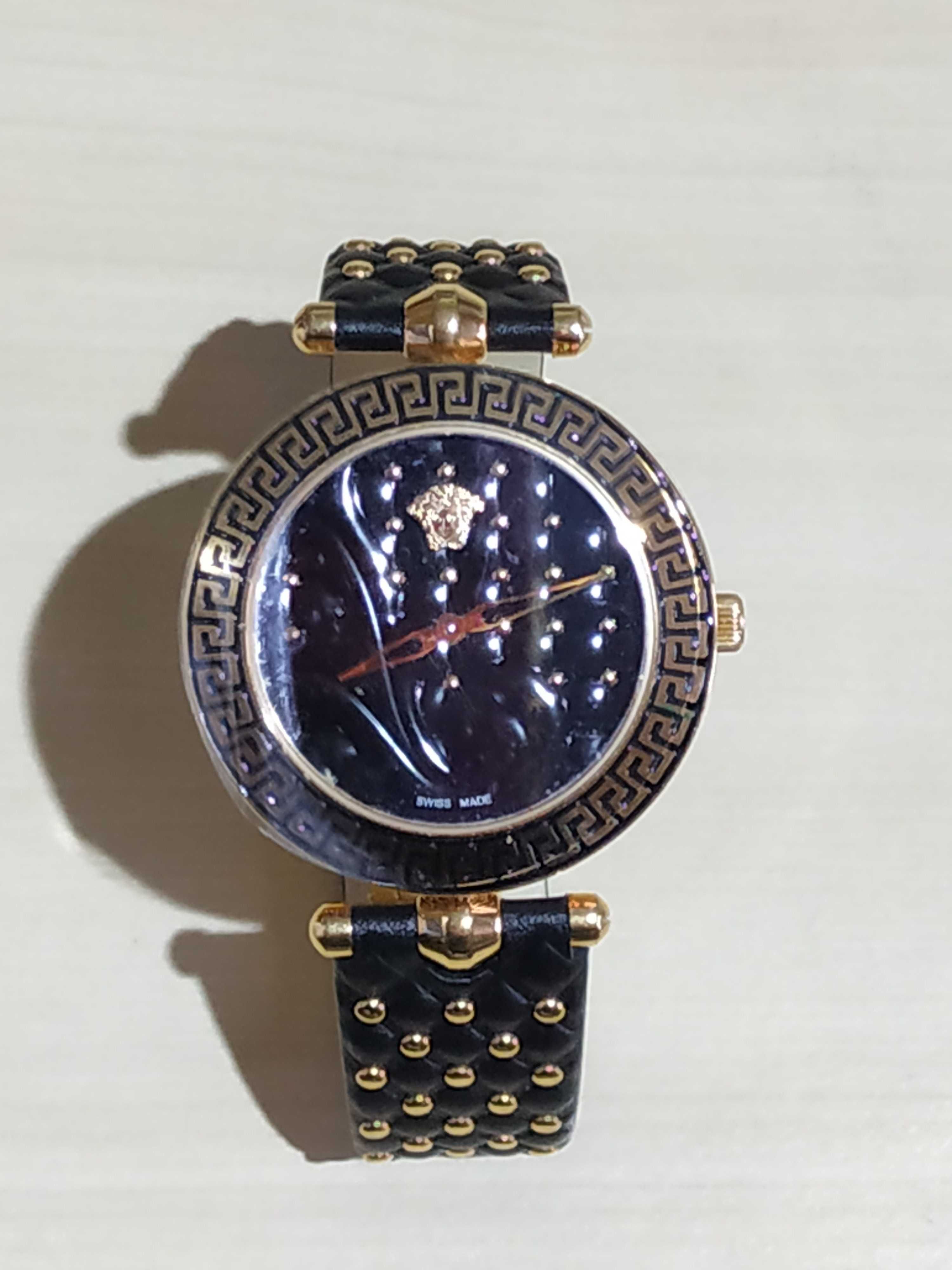 Ceas Versace Vanitas VK7 NOU 40mm Sapphire Crystal nepurtat Gold