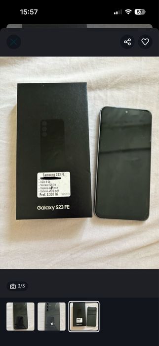 Samsung S 23 fe in stare foarte buna
