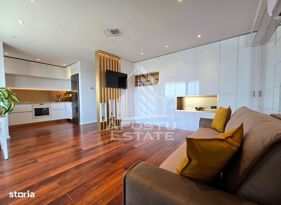 Apartament mobilat, cu 2 camere, etaj intermediar, bloc nou, Aradului