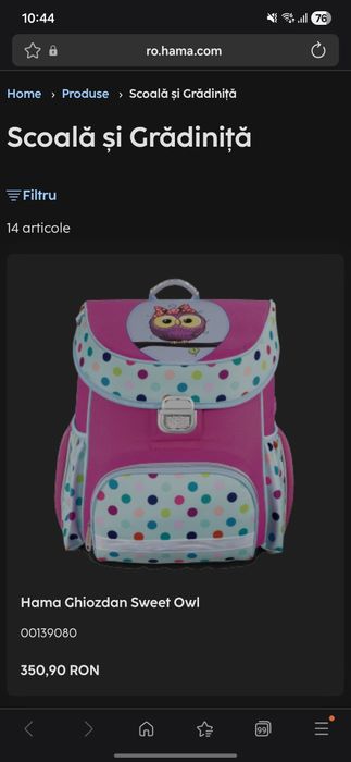 Ghiozdan scoala Hama