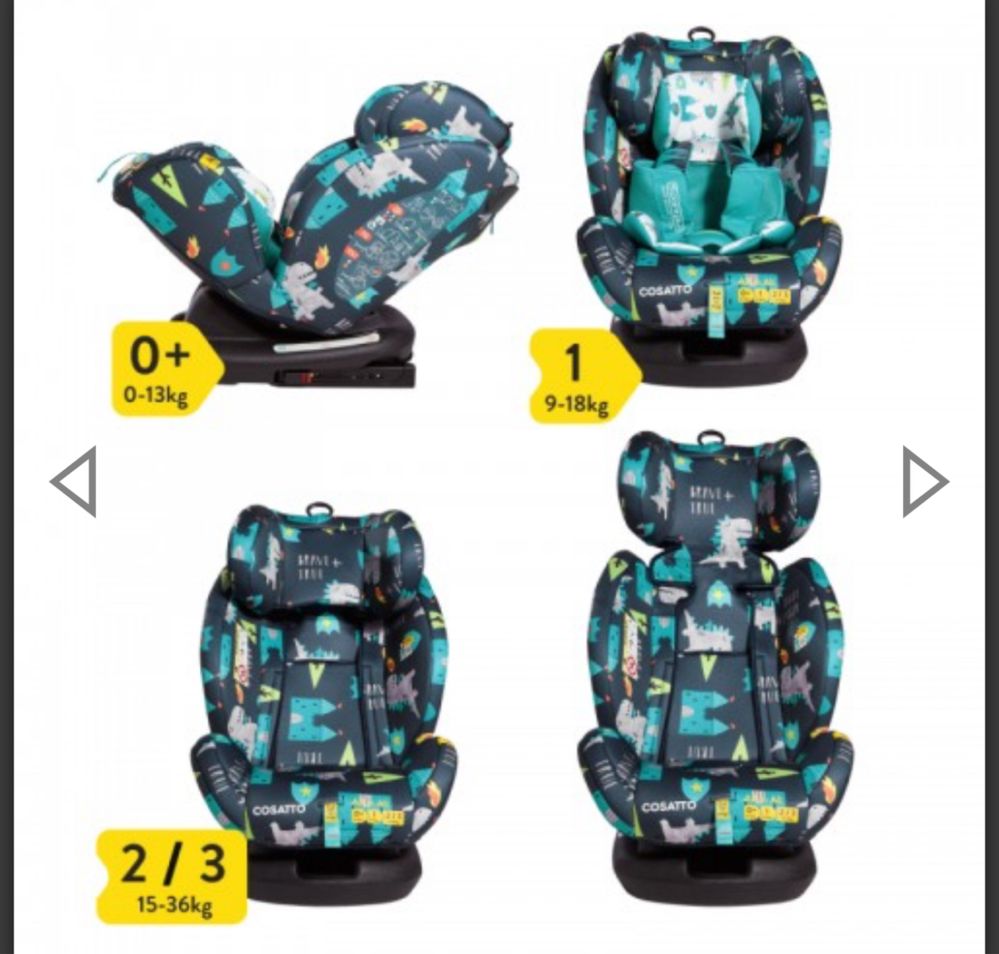 Стол за кола Cosatto All in All (0-36 kg) с IsoFix