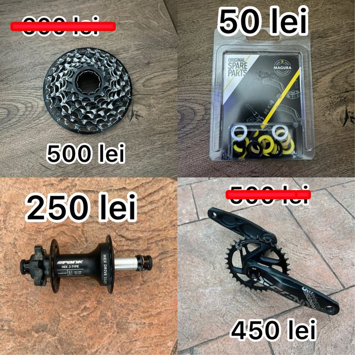 Piese bicicletă Downhill/Enduro – suspensii, roți, cauciucuri, cockpit