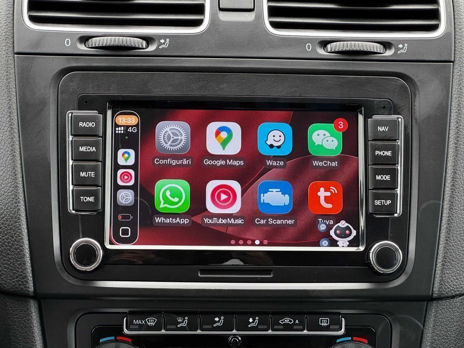 Navigatie 4GB Carplay VW Golf Passat cc Touran Tiguan Polo Tiguan T5