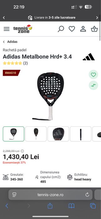 Racheta Parel Adidas Metalbone 3.4 Hrd+