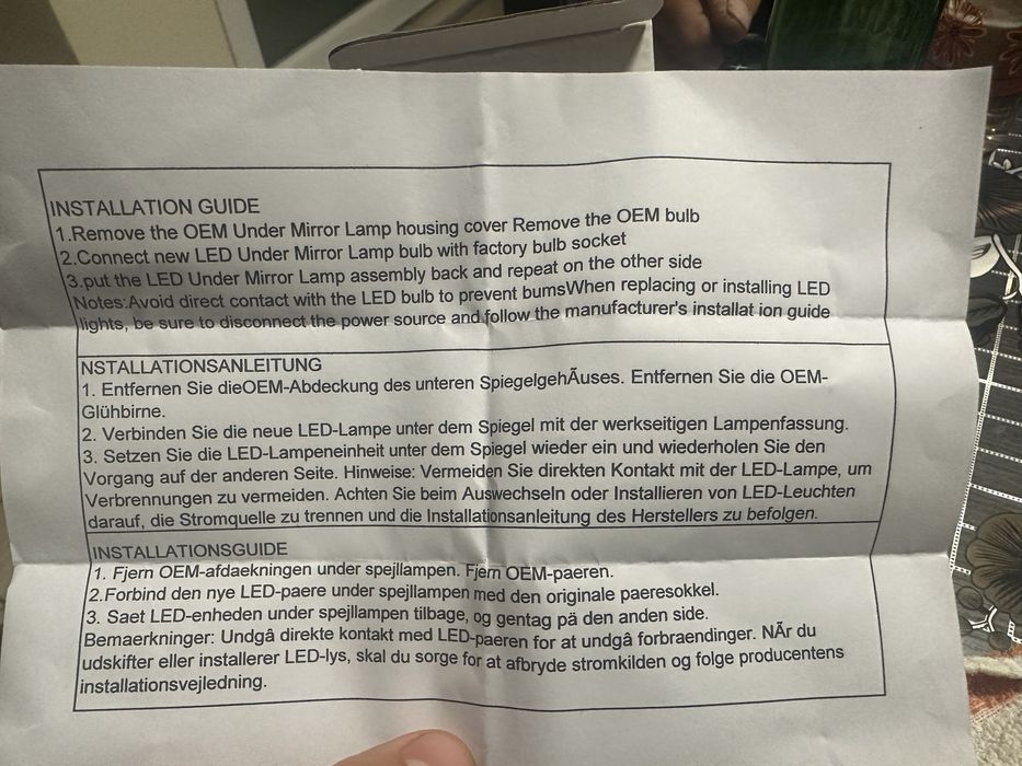 Lampi oglină Golf 6