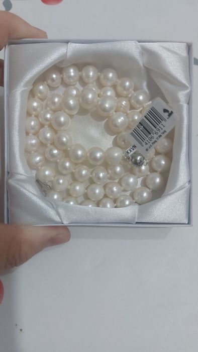 Колье из натурального жемчуга