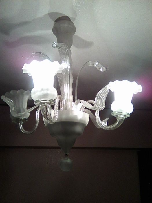 Candelabru stil LUDOVIC Lustra Decoratiune Sticla Sufragerie Dormitor