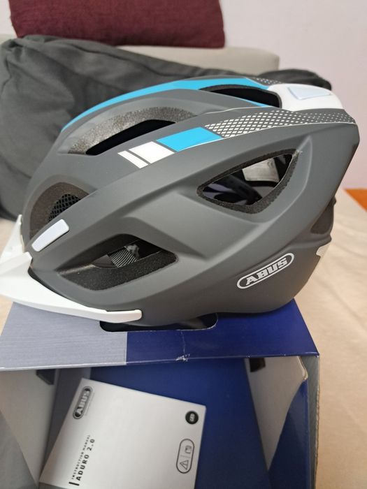 Casca bicicleta Abus Aduro 2.0 gri in cutie