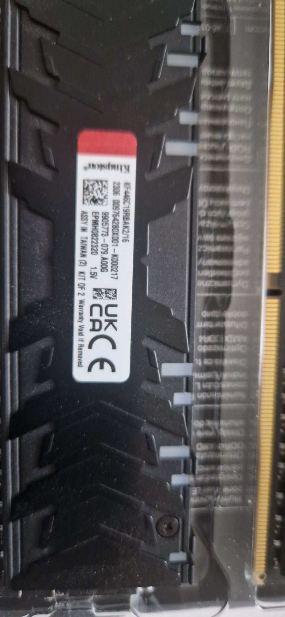 16GB DDR4 RAM, CL19, 4600MTs. 2x8GB kit.