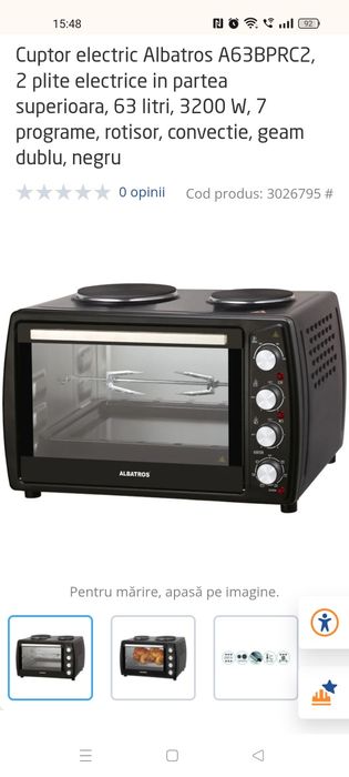 Cuptor electric NOU Albatros