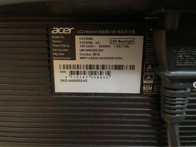 Монитор Acer 21.5” 60Hz Full HD