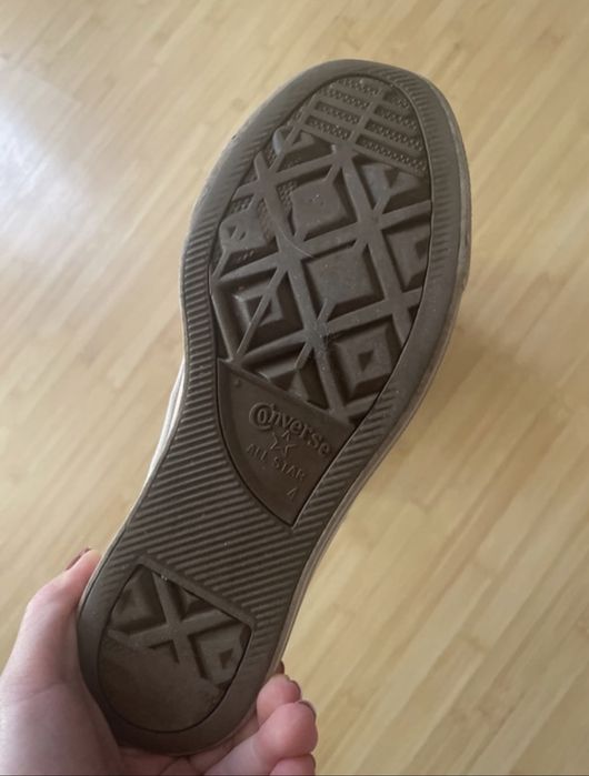 Converse albi, marimea 36.5