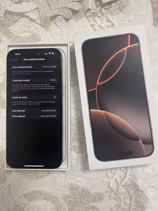 Iphone 16 PRO MAX 256 GB,100%Baterie