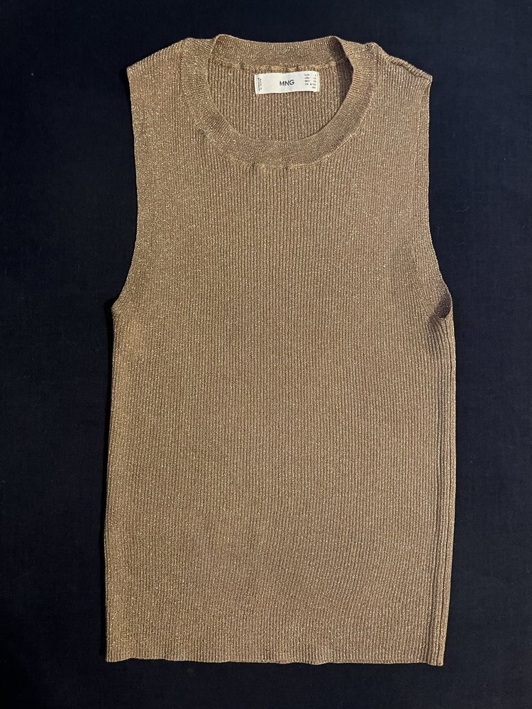 Mango top auriu S