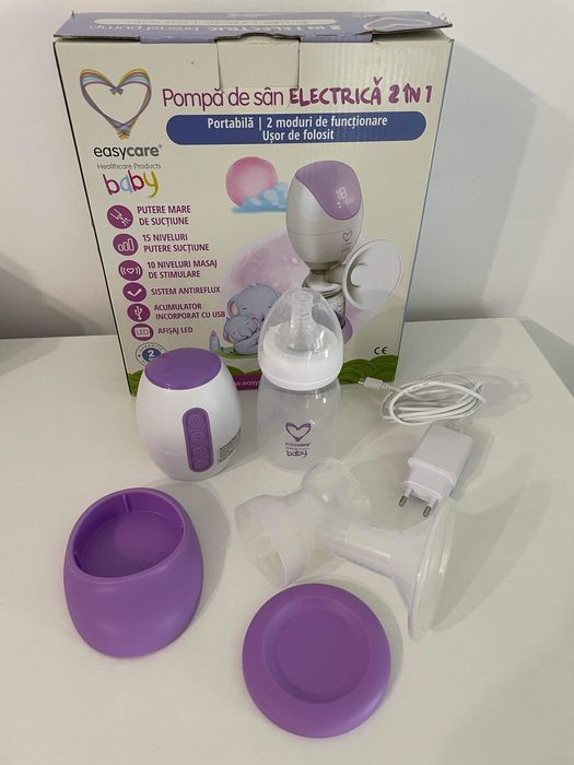 Pompa de san electrica 2in1 EasyCare Baby, Portabila,