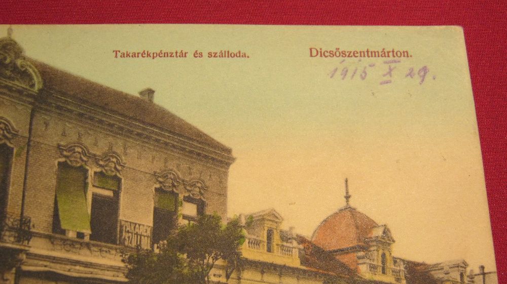 Ilustrata veche,Carte Postala,TARNAVENI,Dicsoszentmarton,1915.