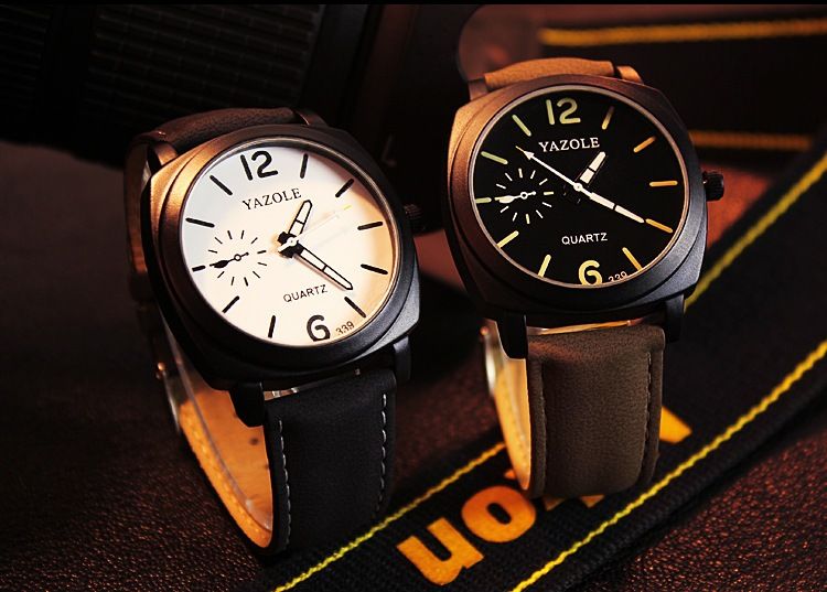 Шикарные мужские наручные часы "Yazole"/Акция/Kaspi RED/Рассрочка