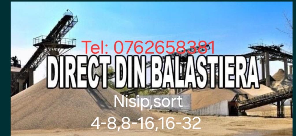 Nisip piatra sporturi balast