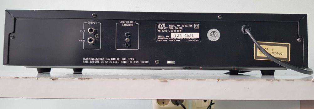 JVC XL V 333 CD player audio de top