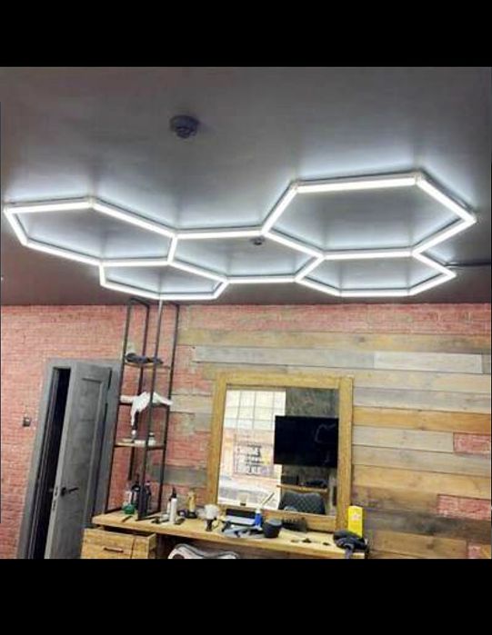 Lumini Led Modulare Hexagon Honeycomb 192W Lumina 6500K  243 x 166cm