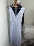Rochie elegantă plisată, bleu