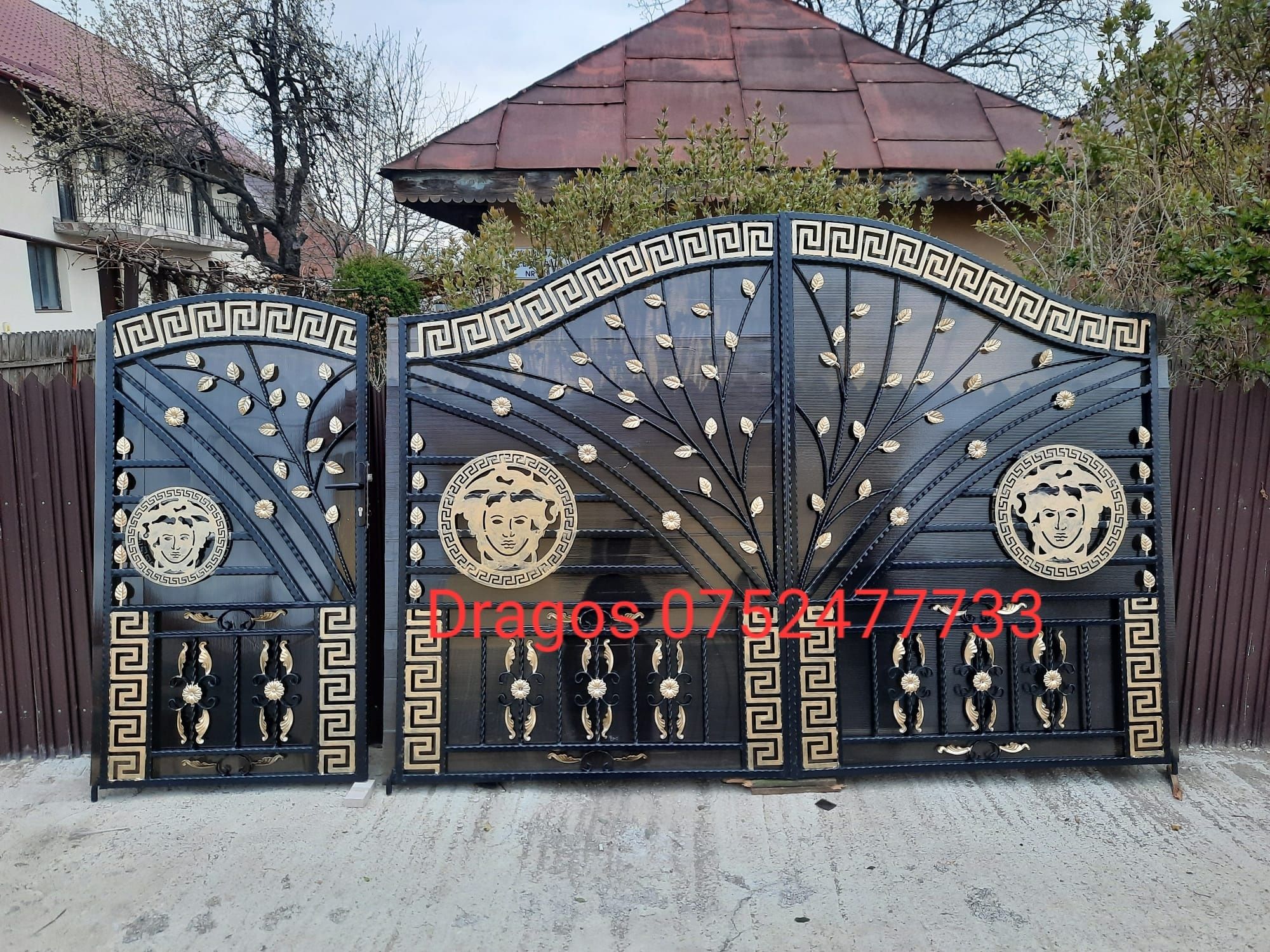 Facem gard fer forjat tabla decupata Jaluzea scara de interior exterio