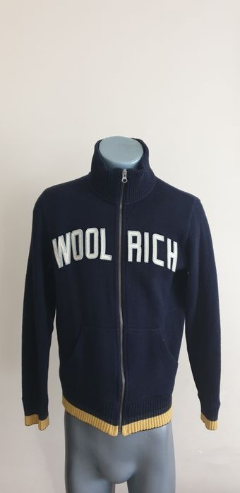 WOOLRICH Made in Italy Wool/Cotton Full Zip Mens  Size M  Цял Цип!