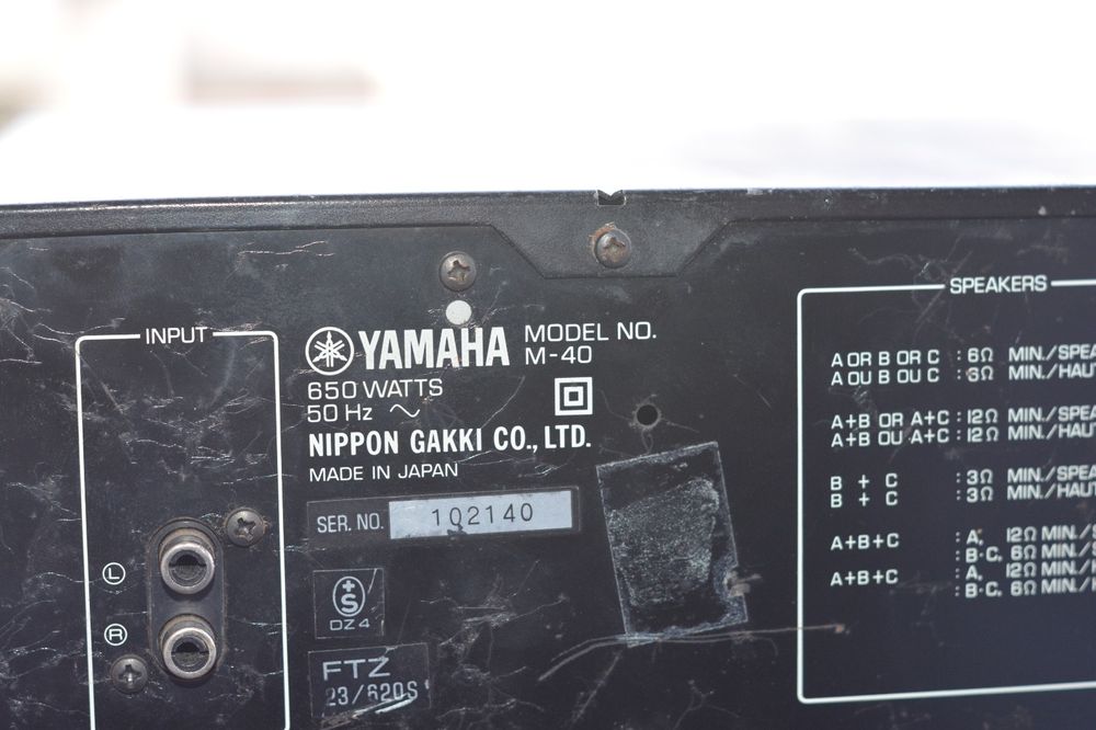 Yamaha m-40 Natural Sound