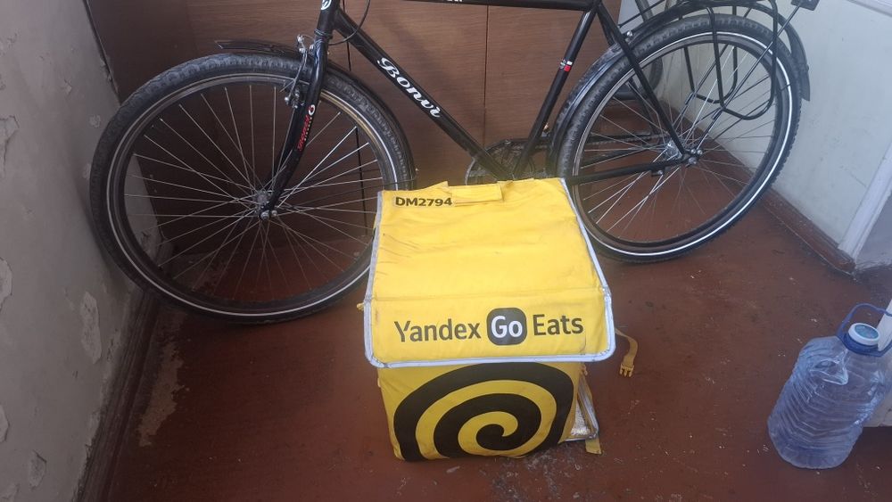Velosiped bonvi va yandex sumka