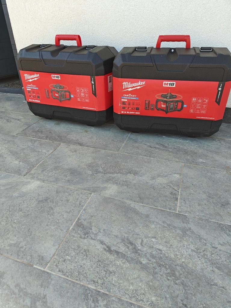 Valiza transport Milwaukee Nivela laser rosie rotativa orizontala M18
