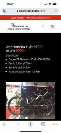 Biciclete electrics Pinarelli Andromeda 9.9