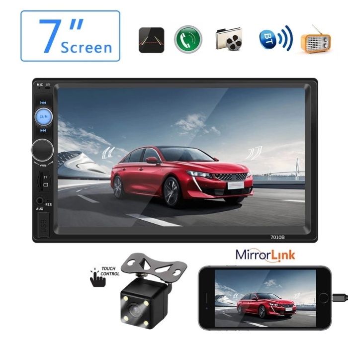 Мултимедия 2DIN за кола Touch Screen радио USB SD bluetooth