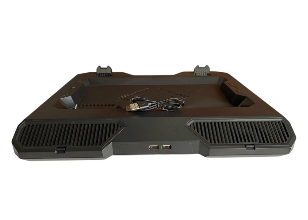 Pret fix. COOLERpad cu 2 turbine. pt laptop 15-17 inch. Lumini RGB
