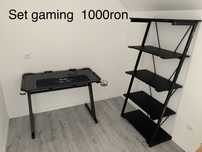 Birou  gaming + rafturi gaming