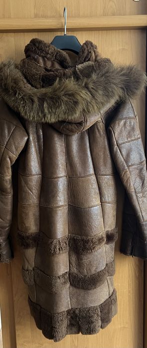 Кожено палто от агнешка кожа