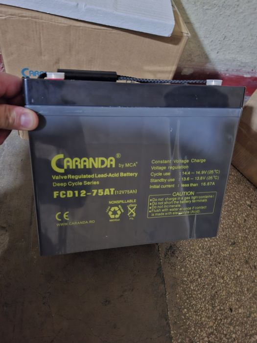 Acumulator Cărânda  12V 75 Ah Deep Cycle